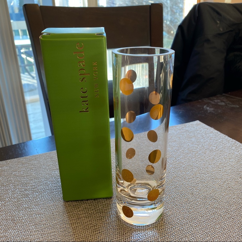 NWT Kate Spade polka dot vase